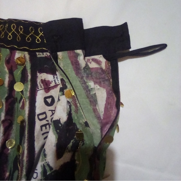 Artisan Skirt Batik Screenprint Museum Italy - Picture 11 of 14